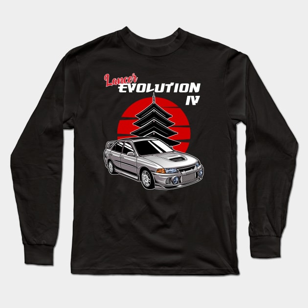 Lancer Evolution 4 Long Sleeve T-Shirt by mirailecs